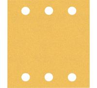 EXPERT C470 Sandpaper with 6 holes for Orbital Sanders 115 x 107 mm, G 120 10-pc