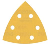 Bosch Expert C470 Punched Quick Fit Delta Sanding Sheets for Paint and Wood 93mm x 93mm 400g Pack of 5