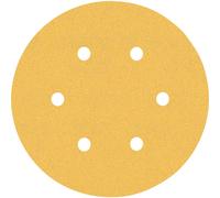 EXPERT C470 Sandpaper with 6 holes for Random Orbital Sanders 150 mm, G 120 50-pc