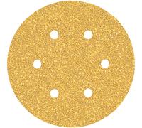 EXPERT C470 Sandpaper with 6 holes for Random Orbital Sanders 150 mm, G 40 50-pc