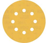 Bosch Professional 50x Expert C470 Sandpaper (for Hardwood, Paint on wood, Ø 125 mm, Grit 400, Accessories Random Orbital Sander)
