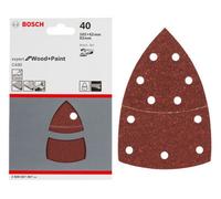 Bosch Expert For Wood + Paint Sanding Sheets (Grit 40) (20/pack) (For: Bosch Psm 18 Li, Psm 8100A & Easysander 12 Sanders)