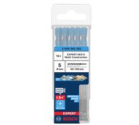 Bosch 10x Expert HEX-9 Multi Construction Drill Bit (for Concrete, Soft Ceramic Tiles, Ø 5,00 mm, Professional Accessory Impact Drill/Driver, Drill Drivers)