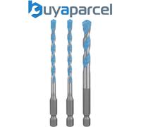 Bosch 3X Expert HEX-9 Multi Construction Drill Bit Set (for Concrete, Soft Ceramic Tiles, Ø 5,0, 6,0, 8,0 mm, Professional Accessory Impact Drill/Driver, Drill Drivers)