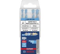 EXPERT HEX-9 Multi Construction Drill Bit 4pc set 5.5/6/7/8mm