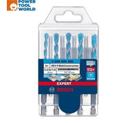 Bosch Expert HEX-9 Multi Construction Drill Bit Set 5.5mm - 8mm x5 Pcs 260890...