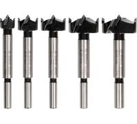 Bosch 5X Expert Laminated Wood Hinge Cutting Drill Bit Set (for Plastic Coated Boards, Solid Wood Furniture Board, Ø 15,0, 20,0, 25,0, 30,0, 35,0 mm, Professional Accessory Standing Drill)