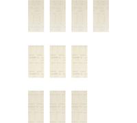 Bosch Professional 10 pc. Expert M480 Sanding Net Set (for Hardwood, Paint on wood, 93x186 mm, Grit 80/120/180, Accessories Orbital Sander)