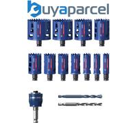 Bosch 14x Expert Multi Material PC Plus Universal Hole Saw Set (for Wood with Metal, Brick, Ø 20-76 mm, Professional Accessory Drill Driver)