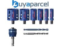 Bosch 9X Expert Multi Material PC Plus Universal Hole Saw Set (for Wood with Metal, Brick, Ø 22, 25, 35, 51, 60, 68 mm, Professional Accessory Drill Driver)