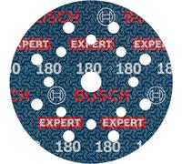 Bosch 1x EXPERT O780 Foil Sanding Disc, 125 mm (for Hardwood, Paint on wood, Ø 125 mm, Grit 180, Professional Accessory Random Orbital Sander)
