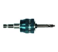 Bosch 2X Expert Power Change Plus Arbor with Pilot Drill (for Metal Pipes and Profiles, Plastics, Ø 7,15 mm, Professional Accessory Drill Driver)
