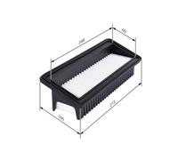 Air filter Filter Insert F 026 400 128 BOSCH for HYUNDAI i10 I i10 II