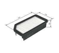 Air Filter fits KIA VENGA YN 1.4D 2010 on D4FC Bosch 281131P000 281132K000 New
