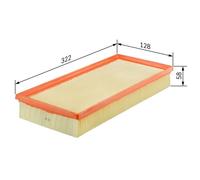 Bosch S0157 Car Air Filter - Separates Particles from the Air Intake - Moisture-resistant plus High Tensile Strength