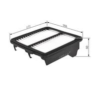 Air filter Filter Insert F 026 400 223 BOSCH for HONDA JAZZ III