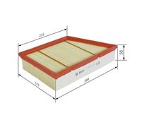 Bosch Air Filter F 026 400 324 – Moisture-Resistant Insert for Land Rover Range Rover Evoque