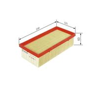 Bosch S0376 Car Air Filter - Replacement Filter