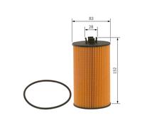 Bosch CV Oil Filter P7040 (HGV) - F026407040