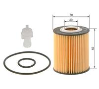 Bosch P7090 Car Oil Filter - Separates Soot and Metal Particles from Engine Oil - Provides Reliable Engine Lubrication