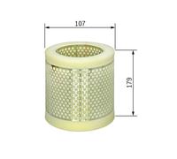 Bosch Car Air Filter S0011 - Moisture-resistant, High Tensile Strength - F026400011