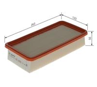 Bosch F026400048 Air-Filter Insert