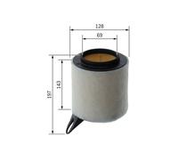BOSCH F026400095 Air Filter 127.5mm Outer Ø Insert Fits BMW 1 Series 3 Series