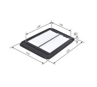 Air filter Filter Insert F 026 400 127 BOSCH for HYUNDAI i10 I