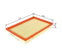 Bosch Car Air Filter S0173 F026400173 – Moisture‑resistant, High Tensile Strength