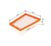 Air Filter F026400229 Bosch 165463884R 7701071367 8200820860 8200885185 S0229