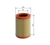 Bosch S0297 Car Air Filter - Separates Particles from the Air Intake - Moisture-resistant plus High Tensile Strength