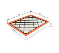 BOSCH F026400410 Air Filter 322mm Length Insert 60mm Height Fits BMW X5 X6