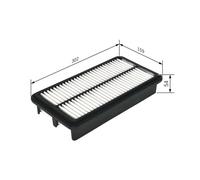 BOSCH F026400521 Air Filter 302mm Length Insert 54mm Height Fits Kia Sedona