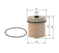 BOSCH F 026 402 216 Fuel filter for ISUZU