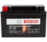 Bosch FA102 - AGM Motorcycle Battery - 12V 120A 8Ah - Suitable for Motorcycles, Motorbikes, Enduros, Scooters, Quads, Jet Skis - Compatible M6010, BTX9-BS, BTX9
