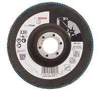 Bosch FAECHER Grinding Wheel X581 Best for Stainless Steel 125 mm 120 Grain Pack of 1