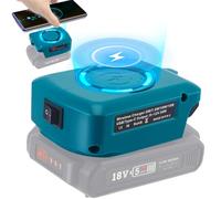 Bosch Fast Charger Wireless Portable Charger for Bosch 18V System GBA Li-ion Battery 15W Fast Phone Charger USB-B&Type C Charging Output Compatible for Samsung Android iPhone Camping Travel Outdoor