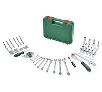 Bosch Advanced 52 Piece Hand Tool Set (Set of High Quality Tools for Experienced DIY, Long Life, High Quality Materials, Ergonomic Design)