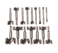 Bosch FB1600 Forstner Drill Bit Set with Wood Case Use for Portable Drills or Stationary Machines (16-Piece)