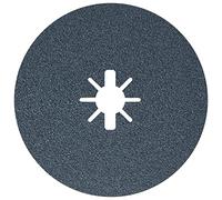 BOSCH FBX680 25-Pack 6 In. X-LOCK Medium Grit Abrasive Fiber Discs 80 Grit Compatible with 7/8 In. Arbor for Applications in Metal Surface Finishing, Weld Blending, Rust Removal