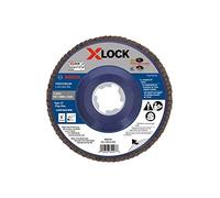 BOSCH FDX2750120 1-Piece 5 in. X-Lock Flap Disc 120 Grit Compatible with 7/8 in. Arbor Type 27 for Applications in Metal Blending and Grinding