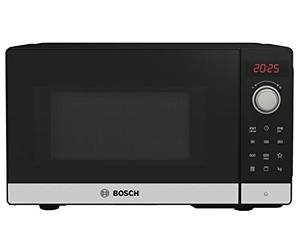 Bosch FEL023MS2 Series 2 Microwave, 26 x 44 cm, 800 W, 27 cm Rotating Plate, Hinge on the left, AutoPilot 8, 8 Automatic Programs, Support for Cleaning, LED Touch Screen, Stainless Steel