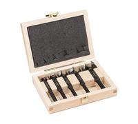 Bosch Professional 2608577022 5-Piece Forstner Drill Bit Set (for Wood, Ø 15/20/25/30/35 mm, Length 90 mm, Drill Accessories), Silver/Black