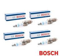 BOSCH FR7LDC SPARK PLUGS x4 0 242 235 668 19MM REACH 16MM HEX VW AUDI SEAT SKODA