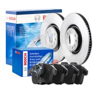 Bosch Front Brake Discs And Pads Kit Audi A4 B8 FSI TFSI TDI From 2007