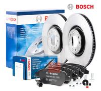 Bosch Front Brake Discs And Pads Kit For Fiat 500L 0.9 1.3 1.4 1.6