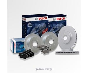 Bosch Front & Rear Brake Discs & Pads fits Toyota Yaris 2001-2005 1.0 1.3 1.4