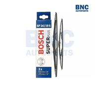 Bosch Front Superplus Spoiler Wiper Blade Set fits Opel Omega B 1994-2003