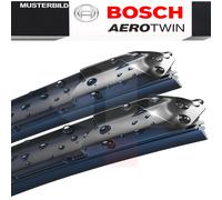 BOSCH Front Windshield Wiper Blade Kit 2Pc Flat Blade With Wash Nozzle 600mm