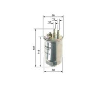 Bosch Fuel Filter Element fits Ford Focus I 1998-2005 1.8